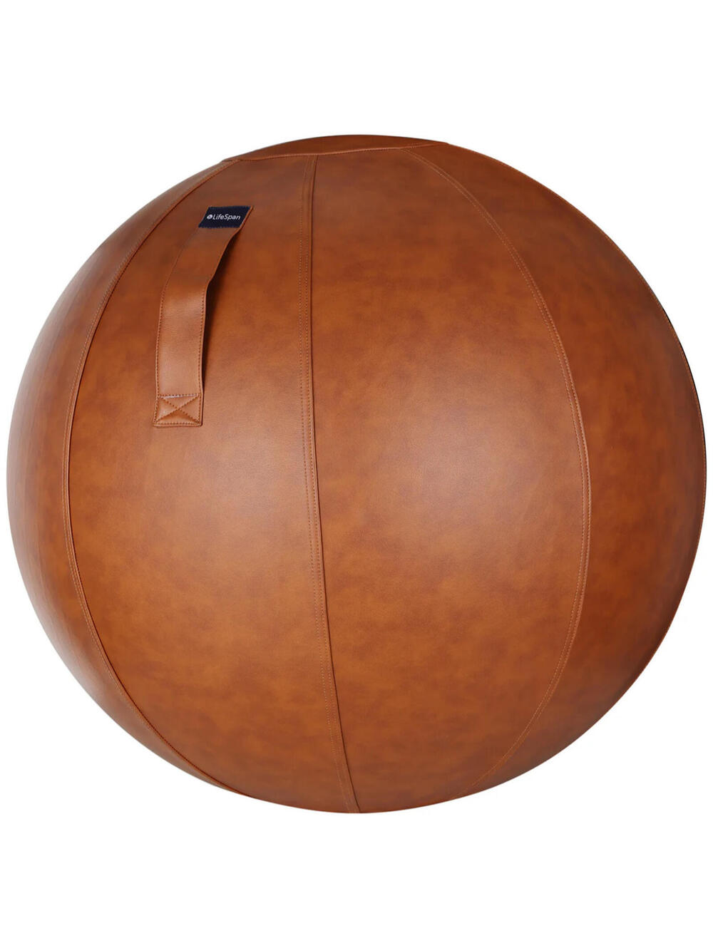 Yoga Ball Office Chair 25 Inch Caramel Leather Balance Ball Chair NEW